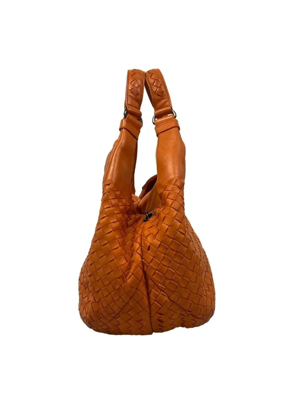Bottega Veneta Tote Midi Amcampana Orange Leather